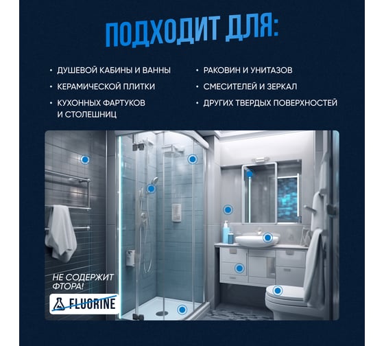 Грязеотталкивающее покрытие Quartz Master Home BLUE MINI для сантехники и душевых кабин BLUE_MINI0006