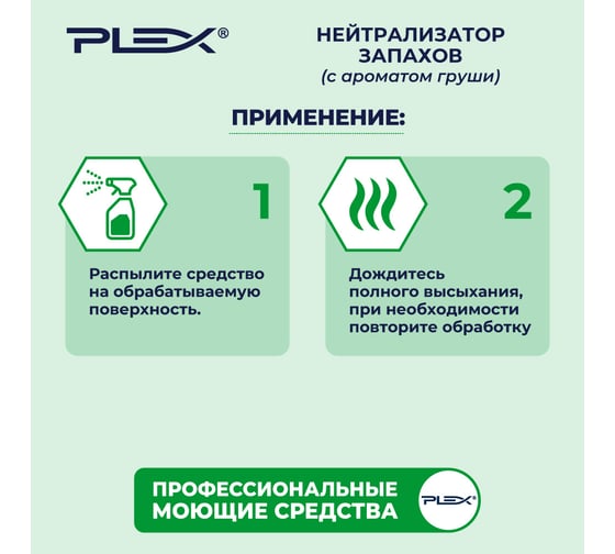 Нейтрализатор запахов PLEX с ароматом груши, 500 мл УТ000006217