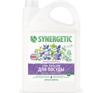 Гель-бальзам для мытья посуды SYNERGETIC Базилик и свежая мята 3.5 л 103351