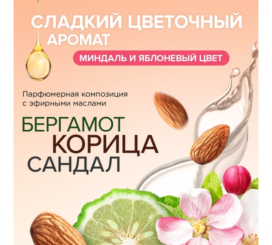 Освежитель воздуха SYNERGETIC Миндаль и яблоневый цвет 380 мл 900001