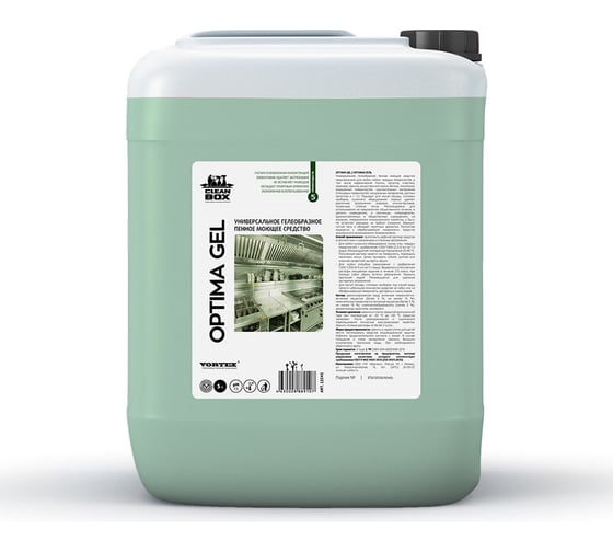 Универсальное моющее средство для мытья посуды, пола, кухни CleanBox Optima Gel 5 л 13245