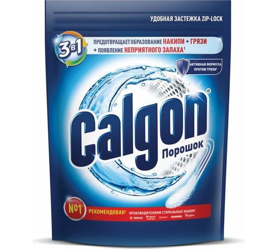 Средство для смягчения воды и удаления накипи в стиральных машинах CALGON 1.5 кг 607961