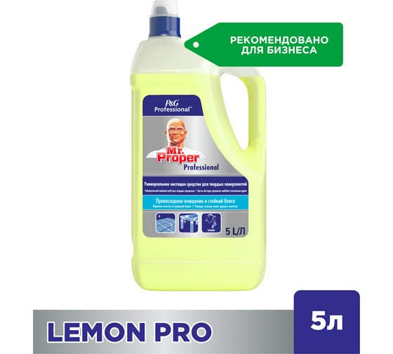 Средство для мытья пола и стен MR. PROPER 5 л, Лимон 600577