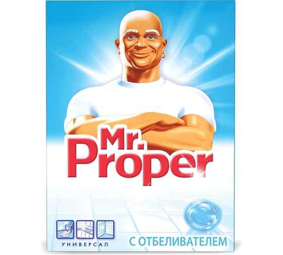 Чистящее средство MR. PROPER 400 г, с отбеливающим эффектом, универсал, порошок 600327