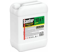 Чистящее средство SANFOR Universal 5 л, 10 в 1, Лимонная свежесть 608307