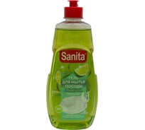 Гель для мытья посуды от засохшей пищи и жира SANITA Матча + лайм 450 г 27858
