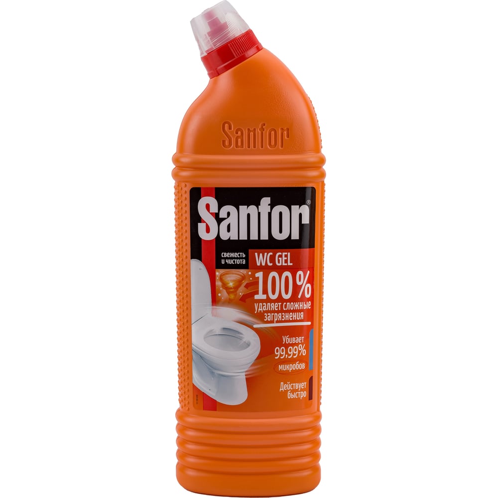 SANFOR WC gel super power, средство чистящее для унитаза, 1000 г