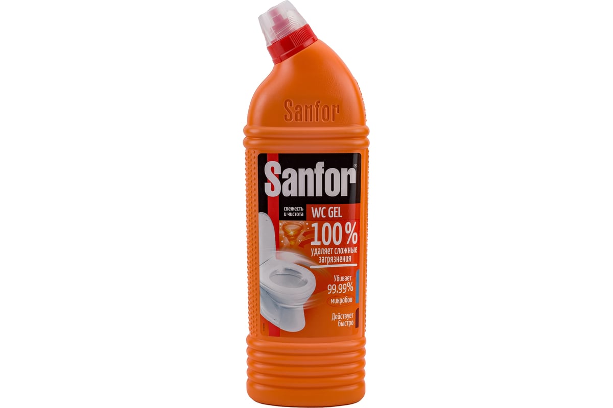 Чистящее средство для унитаза SANFOR WC gel super power 1000 г 10008