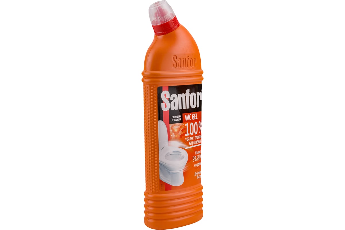 SANFOR WC gel super power, средство чистящее для унитаза, 1000 г