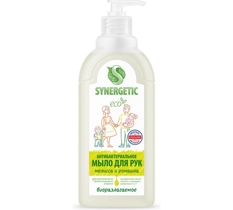 Жидкое антибактериальное мыло SYNERGETIC Мелисса и ромашка 0.5 л 105061