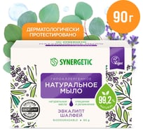 Натуральное туалетное мыло SYNERGETIC эвкалипт и шалфей, 90 г 500100