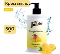 Увлажняющее крем-мыло Jundo Премиум Манговый щербет с гиалуроновой кислотой, 500 мл 4903720020289