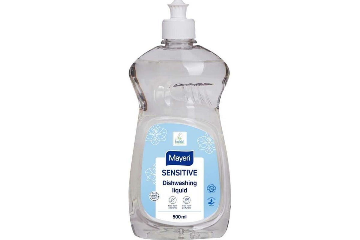 Эко средство для мытья посуды Mayeri Sensitive 0.5 л 31752 - выгодная ...