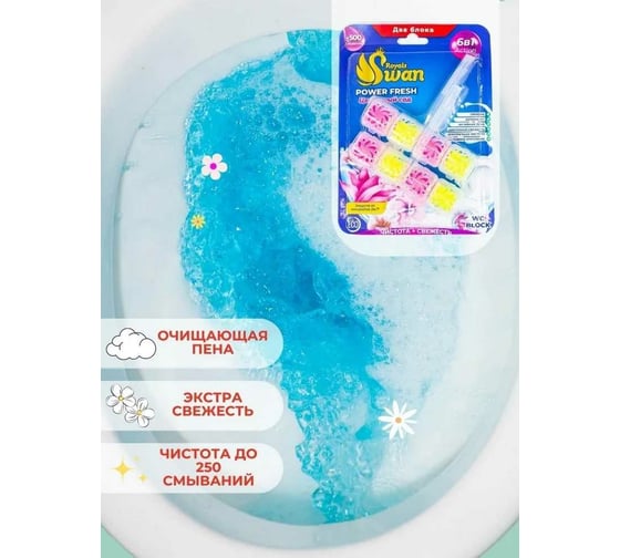 Блок для унитаза Royals Swan 2x40 гр, Цветочный сад RSWBD10