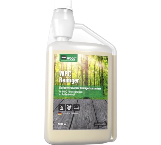Чистящее средство для дпк Nitra Wood WPC Reiniger концентрат, 1 л 4657783910048 1