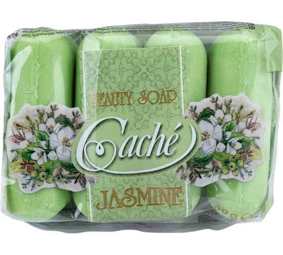 Туалетное мыло для ухода Cache 4 pcs X 75gr X 24 экопак жасмин CLS0001