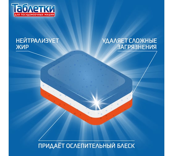 Таблетки для посудомоечной машины goose 10в1, 50 шт GOPMM001