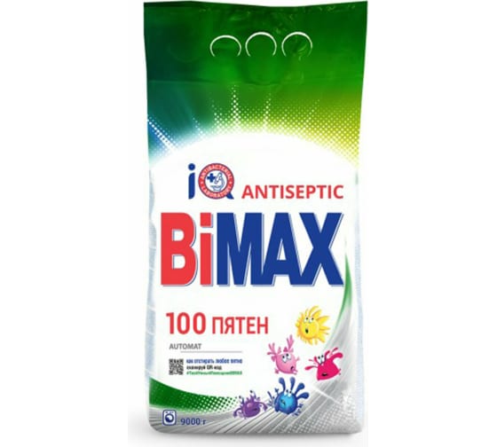 Стиральный порошок-автомат BIMAX 9 кг, 100 пятен 608515 1