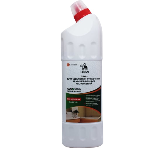 Гель для удаления ржавчины и минеральных отложений HIRVI Minty Smell Sanita 1л 302а203