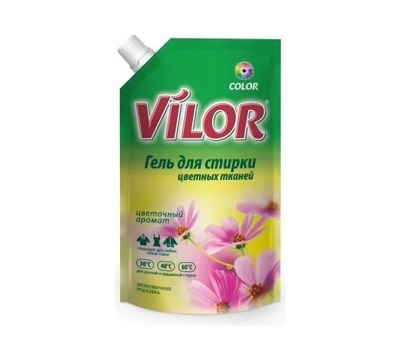 Жидкое средство для стирки изделий из цветных тканей VILOR 1000 г 3228