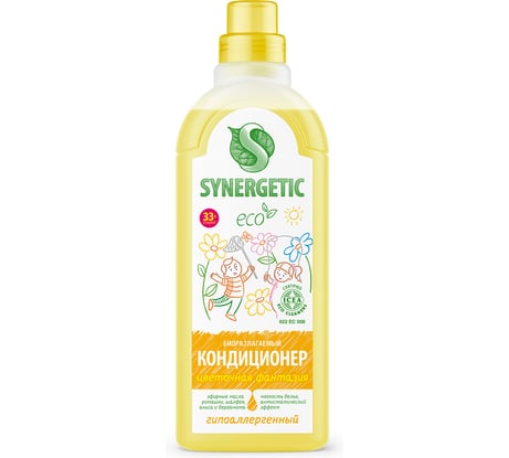 Кондиционер для белья SYNERGETIC ЦВЕТОЧНАЯ ФАНТАЗИЯ 1 л 4623722341303  110107/8