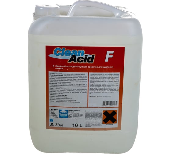 Очиститель CLEANACID F (10 л) для удаления накипи Pramol 5009.101