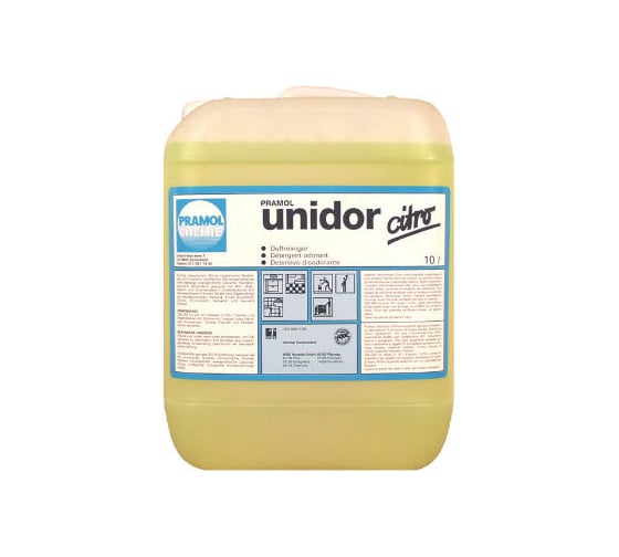 Средство чистящее UNIDOR (10 л; цитрусовый) для санитарной обработки Pramol 1007.101