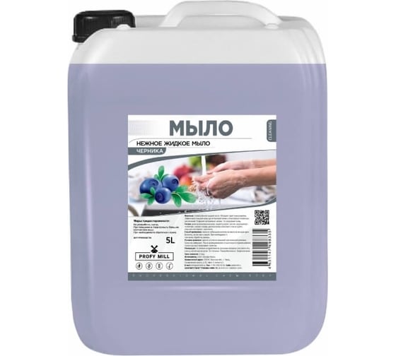 Универсальное жидкое мыло Profy Mill черника, 5 л, 1 шт P3106-5