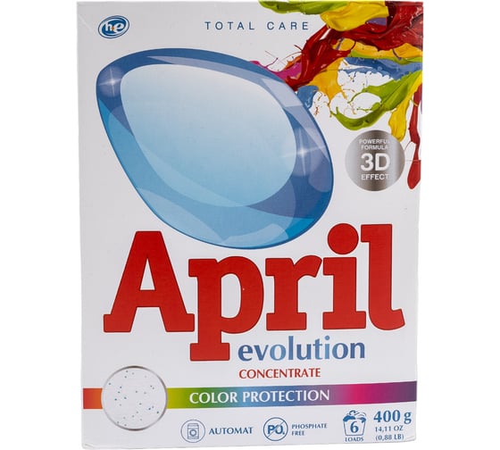 Порошок автомат Сонца 400г April Evolution color protection 86317