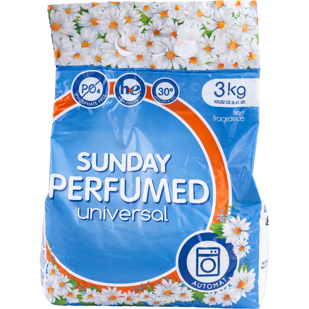 Стиральный порошок автомат Сонца 3кг Sunday универсальный ...