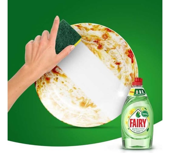Средство для мытья посуды FAIRY Pure & Clean Бергамот и Имбирь 650 мл 0001009632