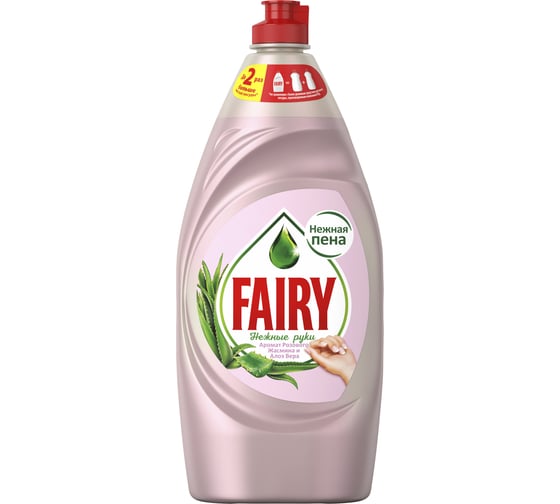 Средство для мытья посуды FAIRY Нежные руки Розовый Жасмин и Алоэ Вера 900 мл 0001009558 1