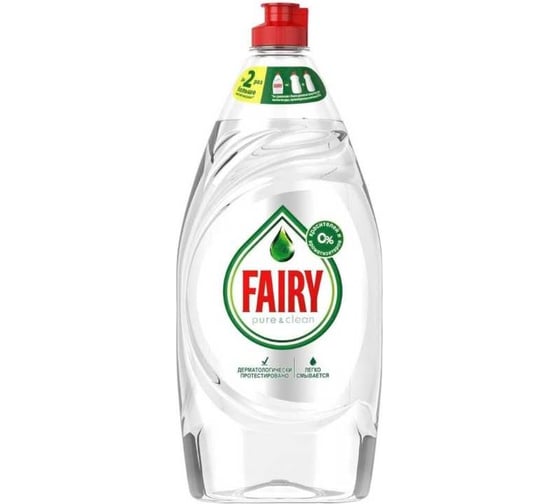 Средство для мытья посуды FAIRY Pure & Clean 900 мл 0001009703