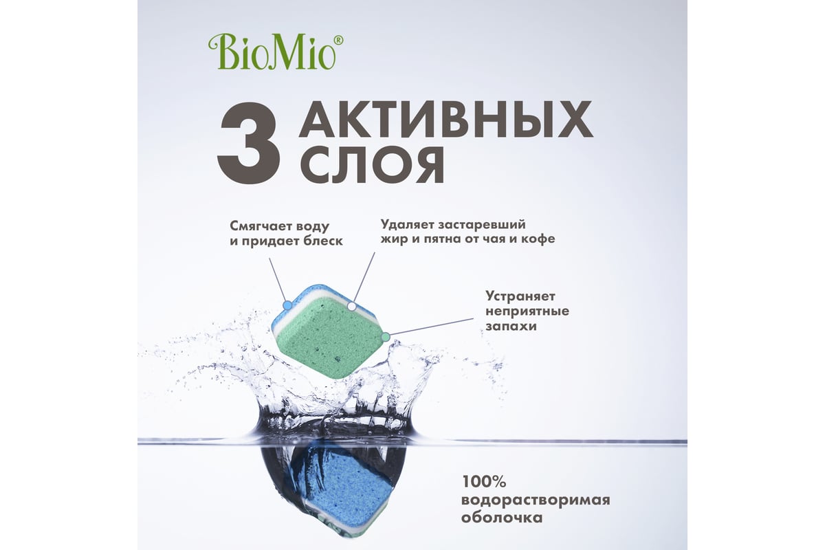 Таблетки для посудомоечной машины BioMio BIO-TOTAL Эвкалипт, 100 шт  510.73090.0101 - выгодная цена, отзывы, характеристики, фото - купить в  Москве и РФ