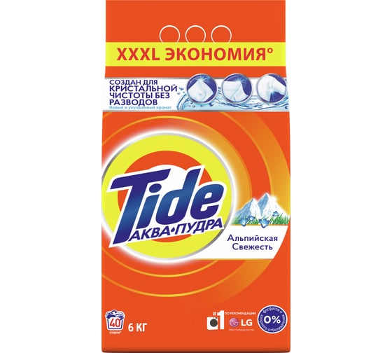 Порошок автомат Tide Альпийская свежесть 6кг 5413149837997 1