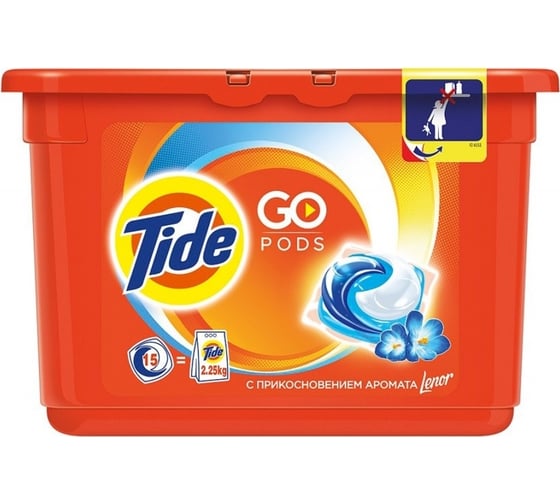 Жидкий порошок в капсулах Tide Lenor 15 капсул 22,8г 4084500569621 1