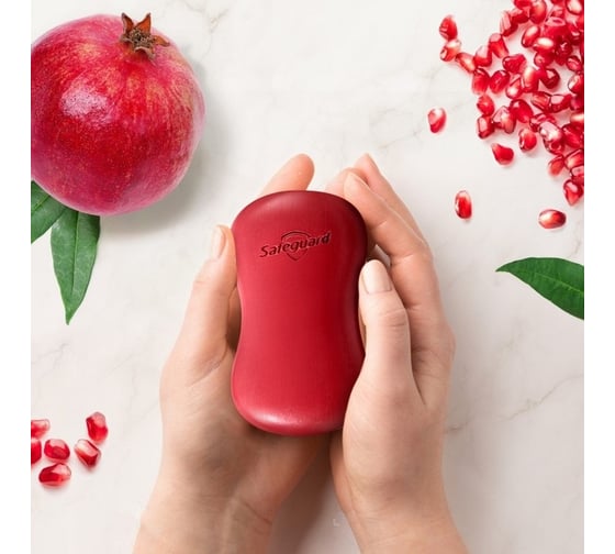 Туалетное мыло SAFEGUARD Natural Detox С Экстрактом Граната с антибактериальным эффектом, 110 г, повязка 0001024261