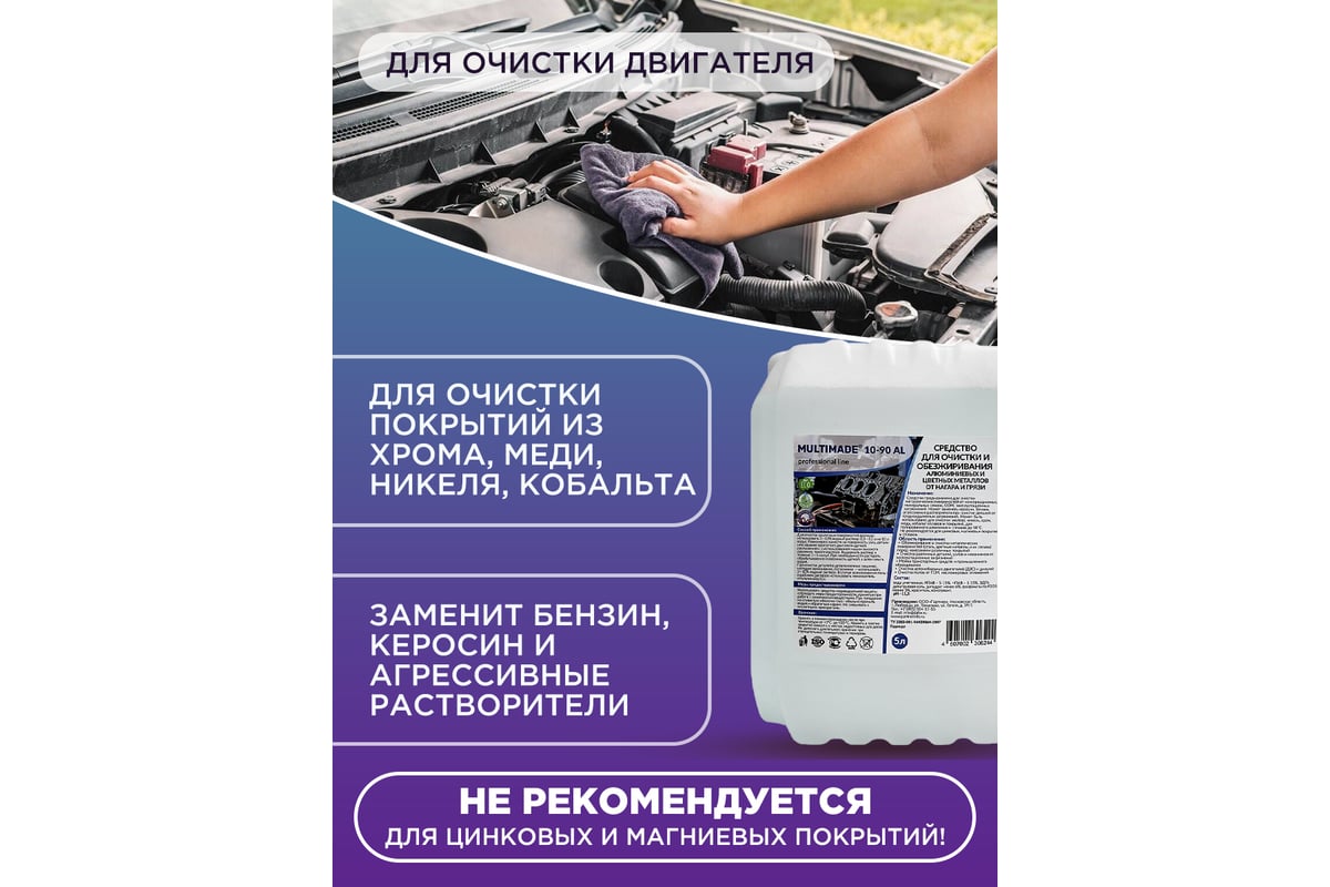 Средство для очистки и обезжиривания алюминиевых и цветных металлов от ...