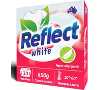 Концентрированный стиральный порошок для белых и светлых тканей REFLECT White 650г 9339238001017 1015180001