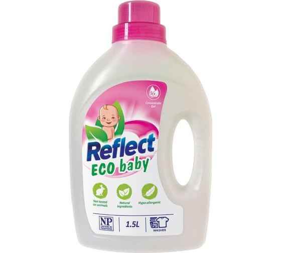 Концентрированное средство для стирки детского белья REFLECT Eco Baby 1,5л 9339238000461 1