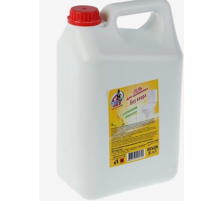 Гель для сантехники Mister Dez с ароматом лимона, без хлора, 5 л 1186