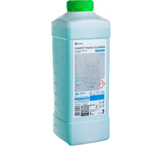 Чистящее средство для чистки ковров диванов Carpet Foam Cleaner GRASS 1л химчистка мебели пятновыводитель 215110