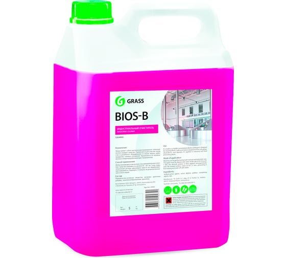 Индустриальный очиститель и обезжириватель 5 кг Grass BIOS – B 260111