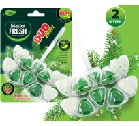 Подвесной блок для унитаза Master Fresh duo effect 5 в 1, хвоя, 2 шт 250644