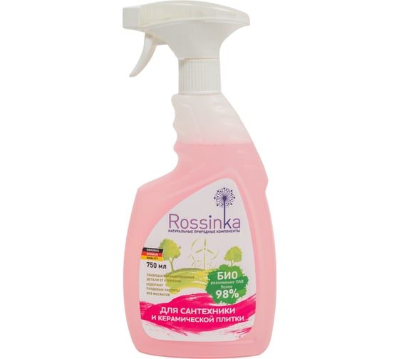 Средство для сантехники и керамической плитки Rossinka 750 мл 12011275