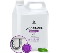 Средство гель для прочистки канализации труб и унитаза от засоров GRASS DIGGER GEL 5кг 125206