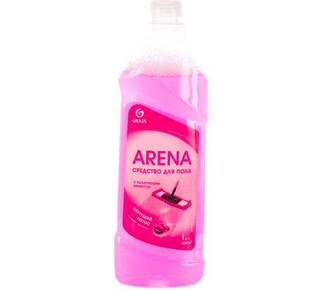 Средство для пола с полирующим эффектом GRASS ARENA цветущий лотос 1л 125185
