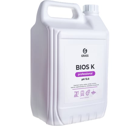 Моющее средство от жира нагара копоти Grass BIOS K  5л 125196