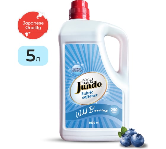 Кондиционер для стирки белья Jundo «Wild berries», 5 л 4903720021590