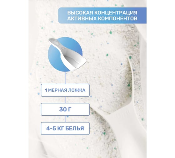 Порошок суперконцентрат для стирки белого Clean&Fresh 900 гр Cl3900w
